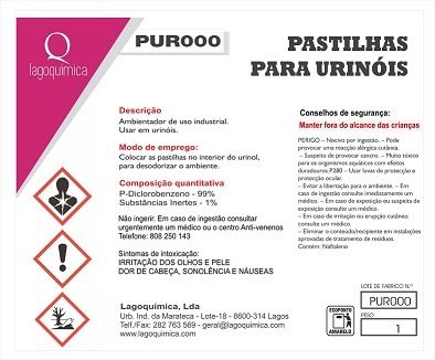 LQ-PUR Pastilhas Para Urinol 1 kg